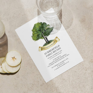 Réunion de famille économique Arbre Typographie aq