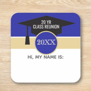 Réunion ! Étiquette de nom de classe de retrouvail
