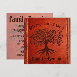 Reunion familiale Vintage Look Invitation