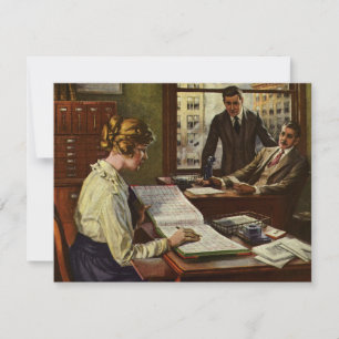 Réunion vintage d'affaires, Bureau avec les cadres