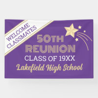 Réunissez-vous ! Bannière de réunion de classe 50 