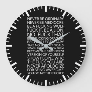 Réussite et motivation de gymnase grande horloge