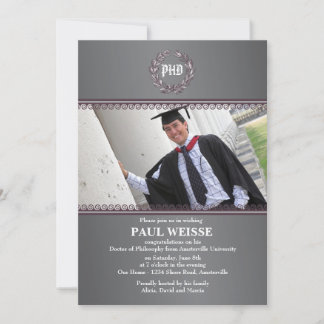 Réussite ultime - Invitation à la graduation photo