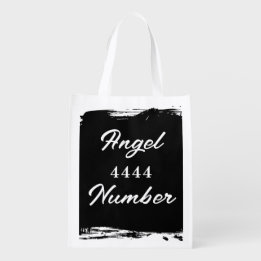 Réutilisable Angel Numéro "4444" Sac fourre-tout double face