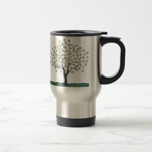 Réutilisez l'art réutilisent la tasse de voyage (Droit)