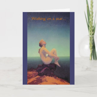 "… rêvant de vous" carte de Maxfield Parrish