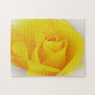Rêve brillant Fleur de rose jaune Puzzle
