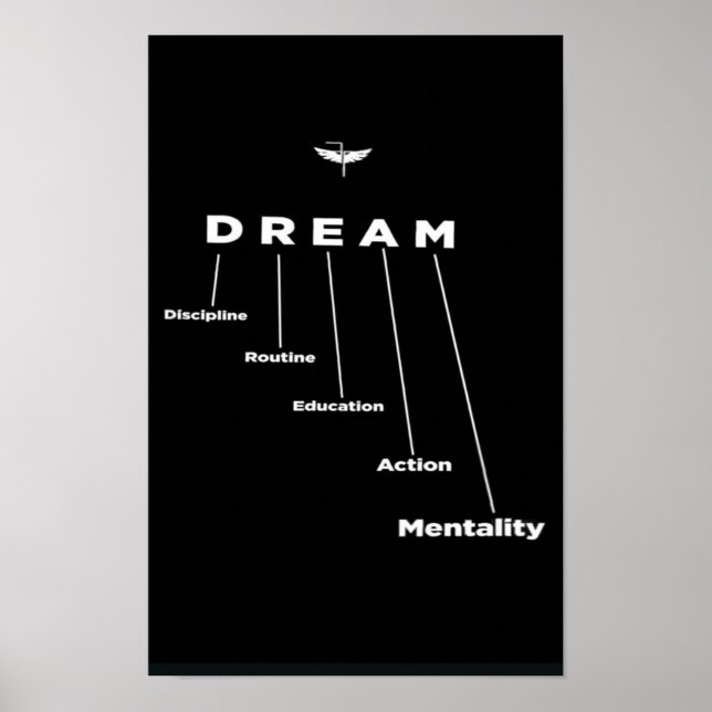 RÊVE, cadeau pour les entrepreneurs, Affiche motiv (Devant)