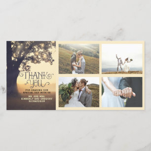 Rêve d'arbre rustique Mariage d'été Merci