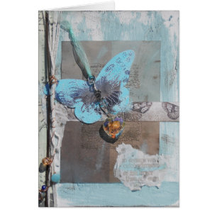 Rêve de papillon d'art multimédia mixte