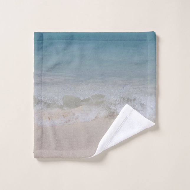 Rêve de plage de l'océan Caraïbes 10 (Gant de toilette)