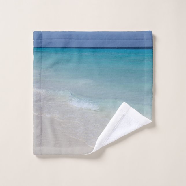 Rêve de plage de l'océan Caraïbes 8 (Gant de toilette)