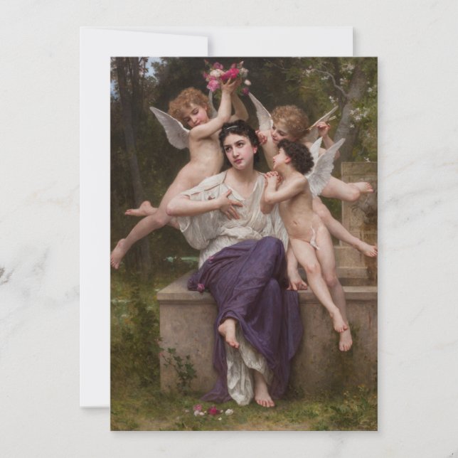 Rêve de Printemps par Bouguereau (Devant)