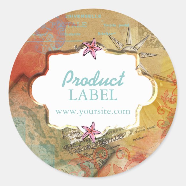 Rêve des Caraïbes - Étiquette de produit / Sticker (Devant)