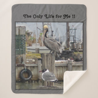 "Rêve des pêcheurs" Moyenne couverture Sherpa