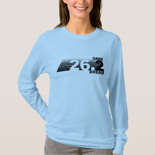 Rêve du défi 2 - le long T-shirt de 26,2 femmes
