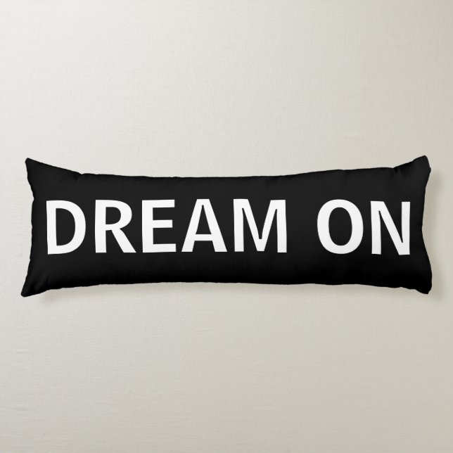 Rêve noir et blanc sur le coussin de corps (Devant)
