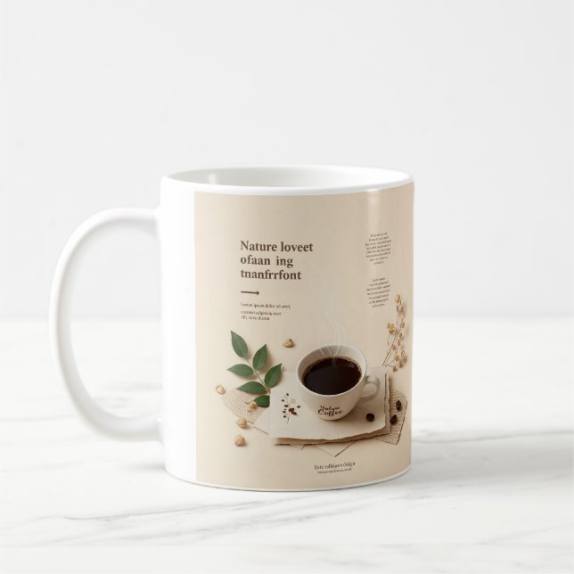 Réveil brassé : Mug classique inspiré de la nature (Gauche)