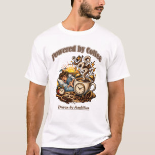 Réveil Matin Café T-shirt Nouvelle Création
