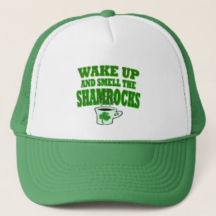 Réveillez-Vous Et Sentez Le Casquette Shamrock