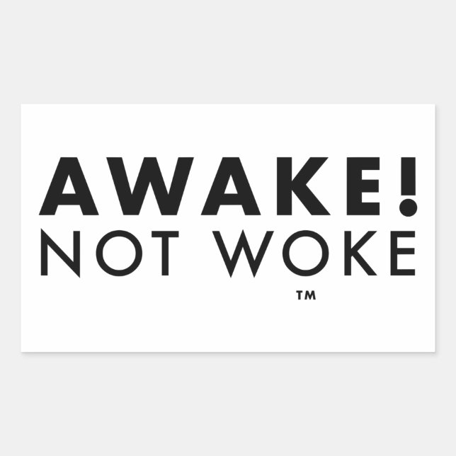 Réveillez-vous ! Sticker LOGO Not Woke™ (Devant)
