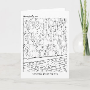 Réveillon de Noël dans la ruche - Carte de voeux
