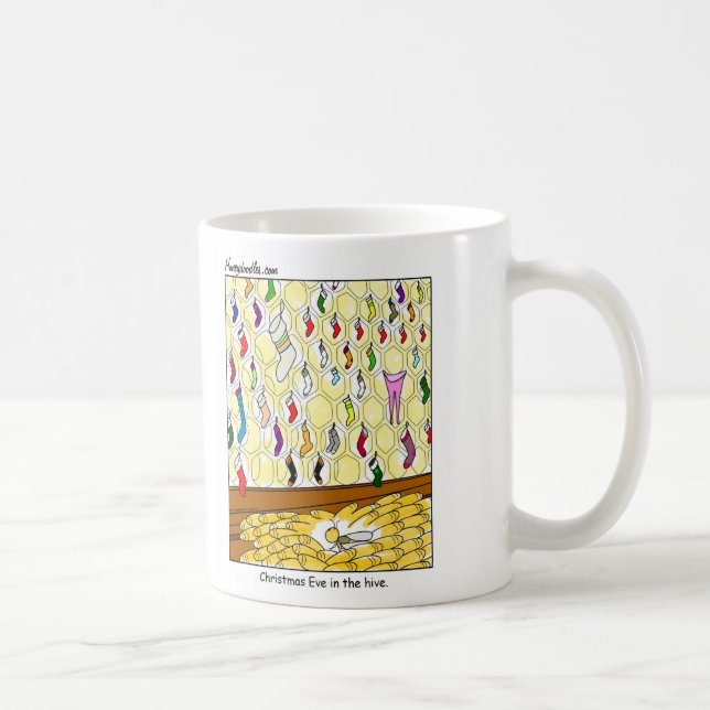 Réveillon de Noël dans la ruche (couleur) - Mug (Droite)