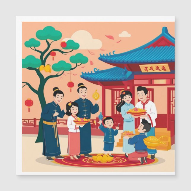 Réveillon de nouvel an chinois en famille (Devant)