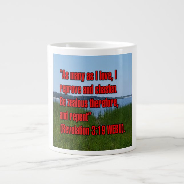 Revelation 3:19 WEBU Mug (Devant)
