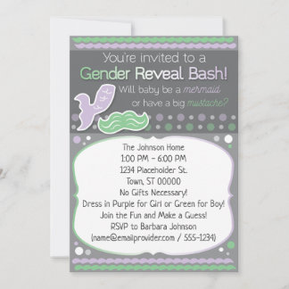 Révélation de genre d'une sirène ou d'une moustach