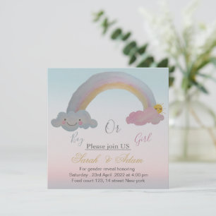 Révélation de genre et invitation au baby shower