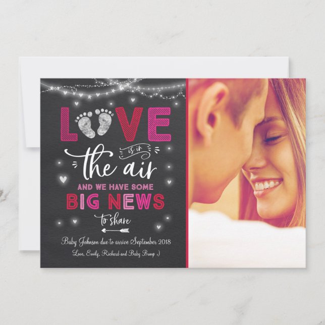 Révélation de la Faire-part de grossesse de Valent (Devant)