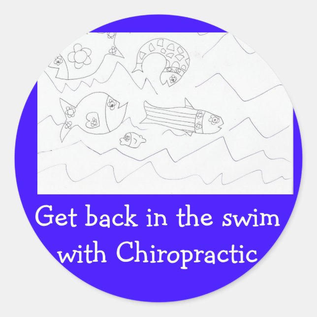 Revenez à la nage Chiropractor autocollant (Devant)
