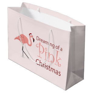 Rêver d'un Noël rose - Grand sac cadeau