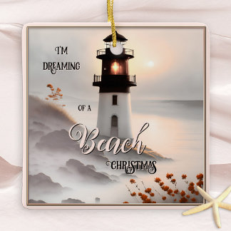 Rêver d'un ornement de Noël de plage
