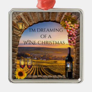 Rêver d'un ornement de Noël de vin