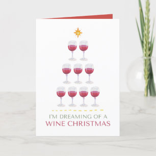 Rêver d'une carte de Noël Vin Noël
