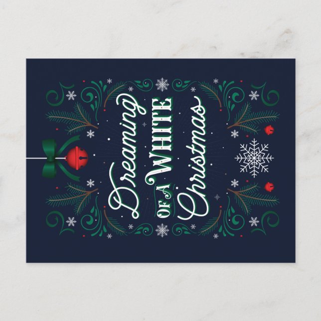 Rêver d'une carte postale de Noël blanche (Devant)