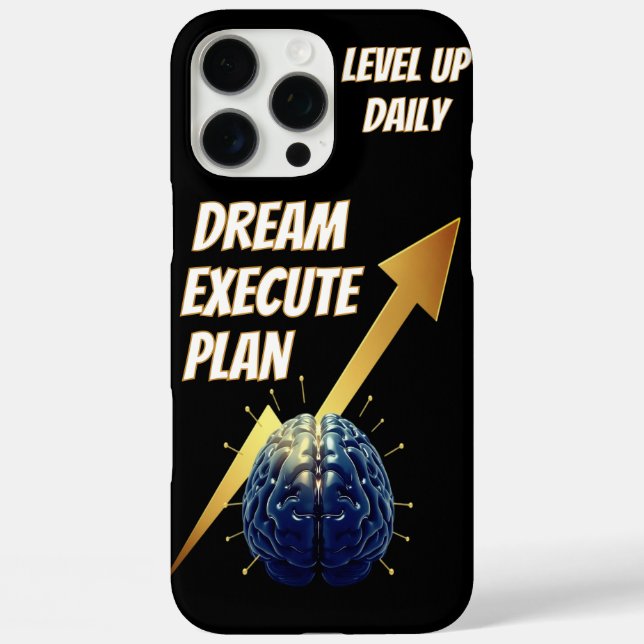 Rêver. Planifier. Exécuter. Étui pour téléphone –  (Verso)