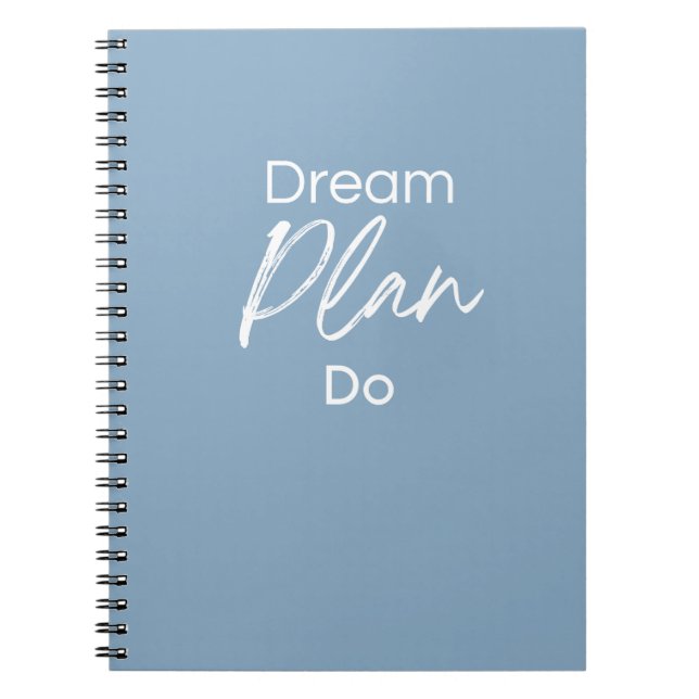 Rêver. Planifier. Faire. – Cahier de motivation po (Devant)