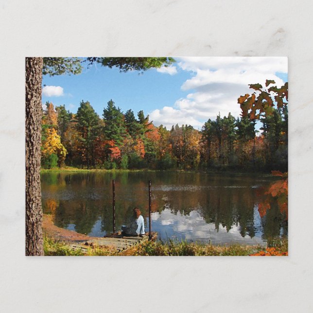 Rêver sur la carte postale Dock (Devant)