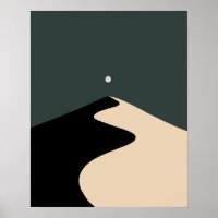 Rêverie des Dunes Silencieuses | Art mural minimal