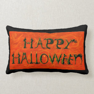 RÉVERSIBLE lombaire de coussin de Halloween