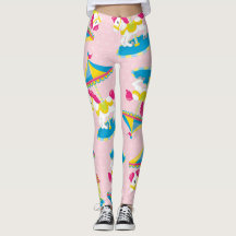 Rêves de carrousel : Poney rose et leggings pastel