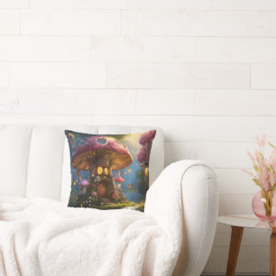 Rêves de champignons : Coussin doux pour chaque es