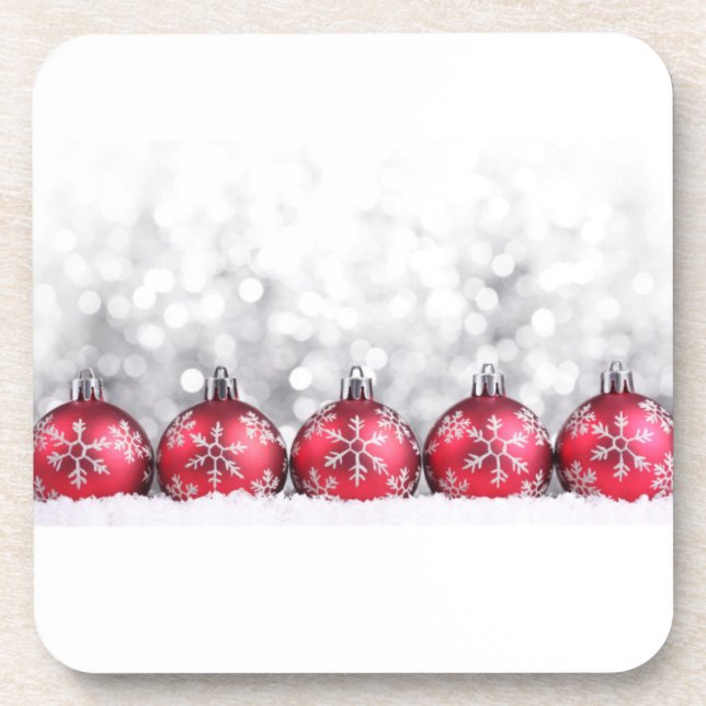 RÊVES DE DESSOUS DE VERRE DE NOËL AVEC ORNAMENTS (Devant)