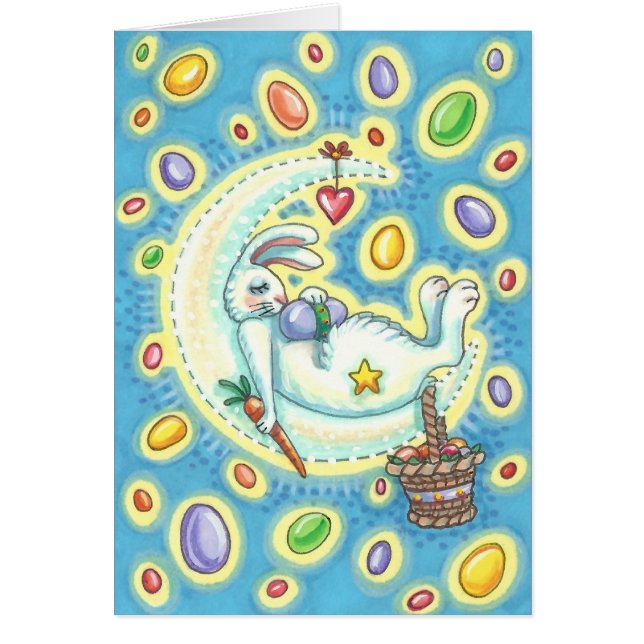 RÊVES DE HARICOTS DE GELÉE LAPIN DE PÂQUES CARTE D (Devant)