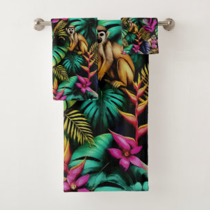 Rêves de jungle de singe motif de surface transpar