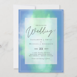 Rêves de menthe bleue Mariage moderne à petit budg