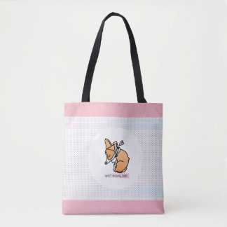 rêves doux, bébé de corgi. sac fourre-tout en